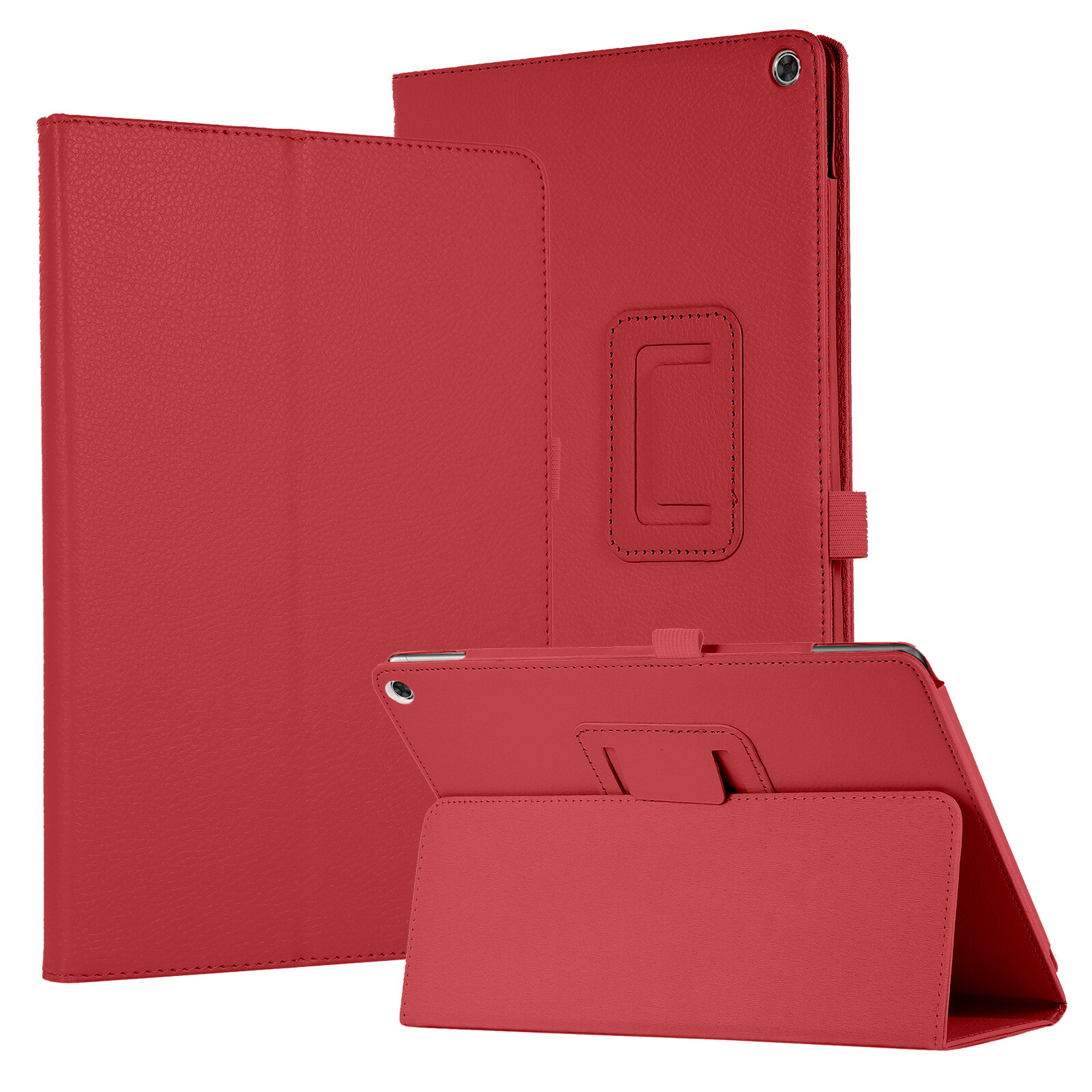 For Kindle Fire HD 10 2021 / HD 10 Plus Slim PU Leather Shockproof Stand Case