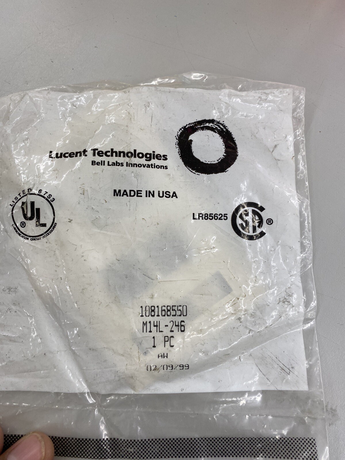 Lot Of 24 Lucent Technologies M14L-246 4 Port Faceplate Ivory 108168550