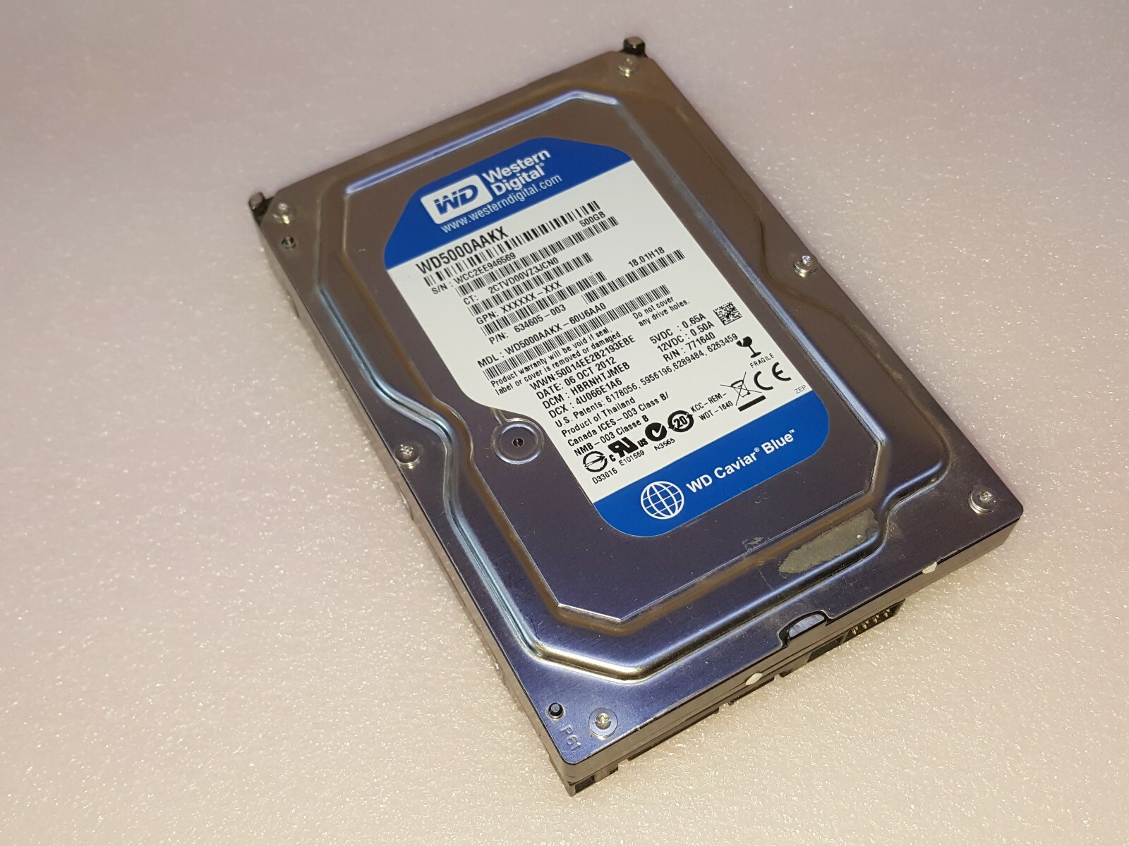 HP Pavilion p7-1287c - 500GB Hard Drive Windows 7 Home Premium 64 Plug and Play