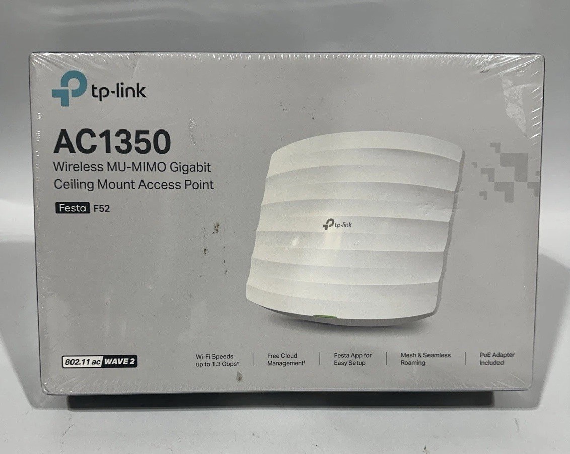 TP-Link Festa F52 Wireless Access Point AC1350 Gigabit Port Mesh, Seamless Roami