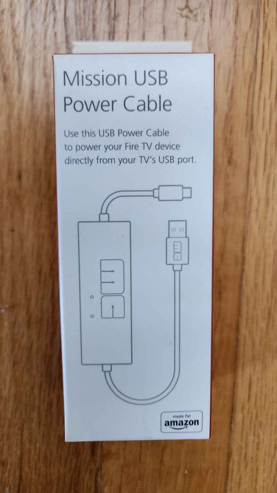 Mission Mini USB Cable For Powering Amazon Fire TV