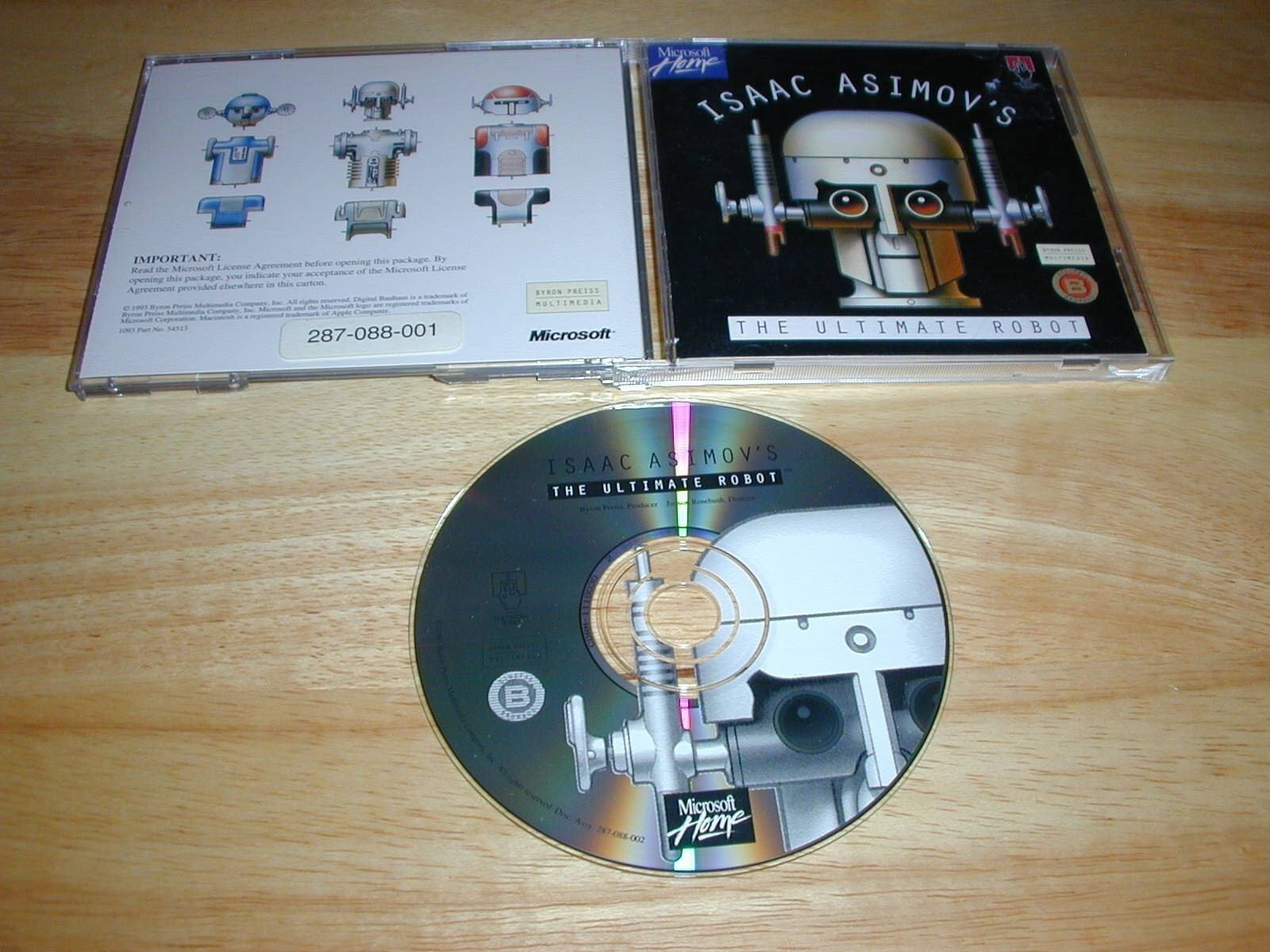 Isaac Asimov's The Ultimate Robot Mac CD-ROM Byron Preiss 1993 Apple Macintosh