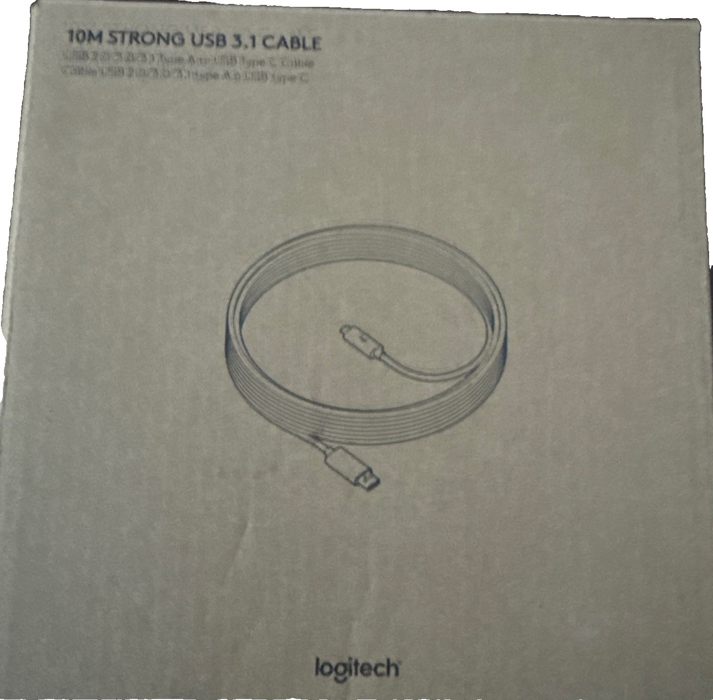 Logitech 10m Strong USB 3.1 Cable USB-A to USB-C