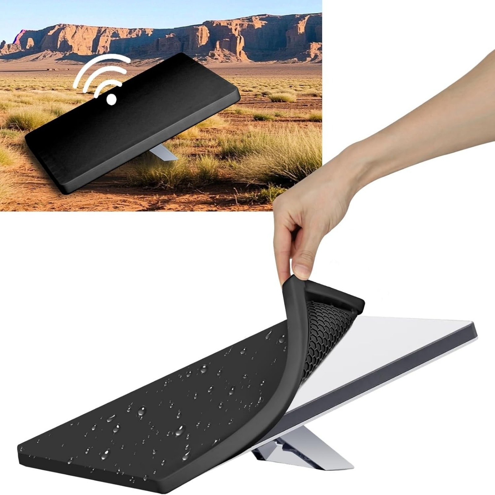 Silicone Protective Cover for Starlink Mini Outdoor Use Weatherproof