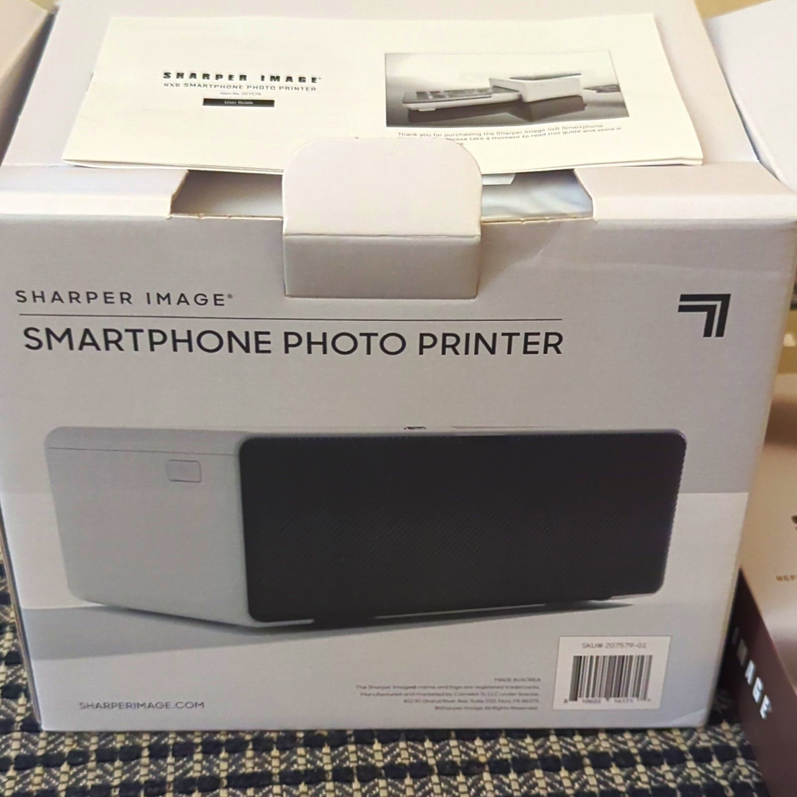 Sharper Image Smartphone Photo Printer Thermal Portable 2x3 Color 207579-01