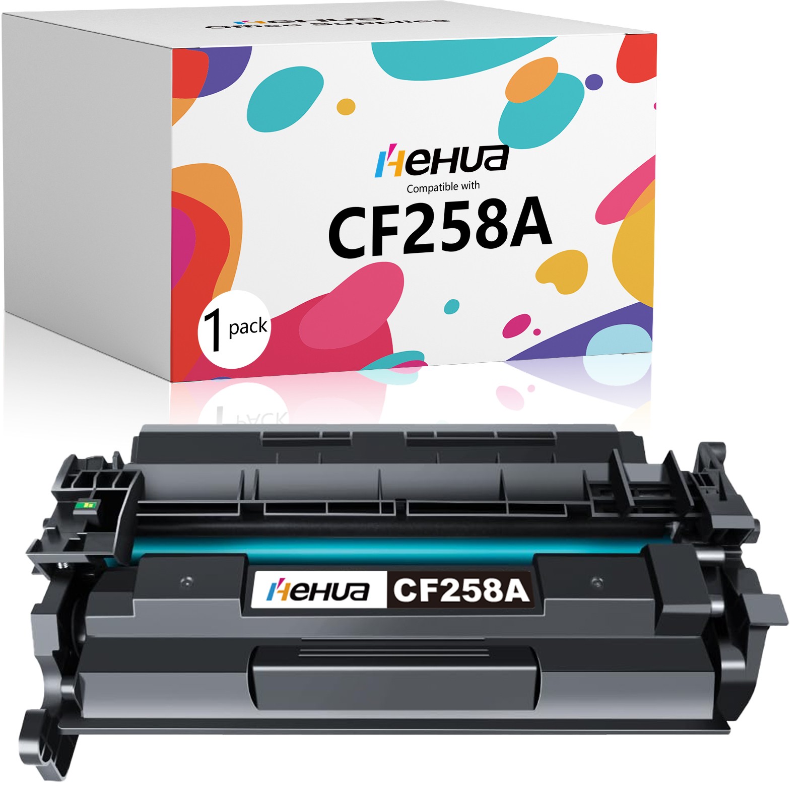 1PK CF258A 58A Toner Cartridge For HP LaserJet Pro M404n M404dn M404dw With Chip