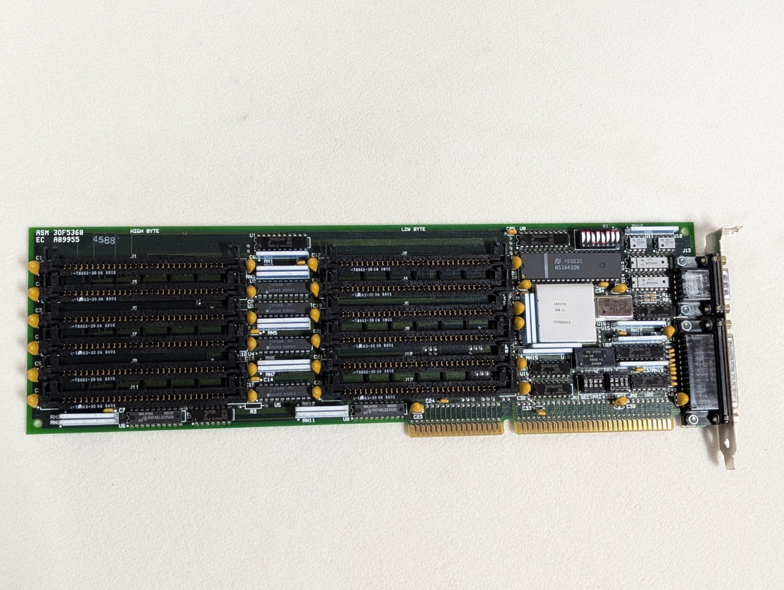 IBM DET 55x3544 Serial Parallel 16-Bit ISA 15.5MB SIMM Memory Expansion 65X5770