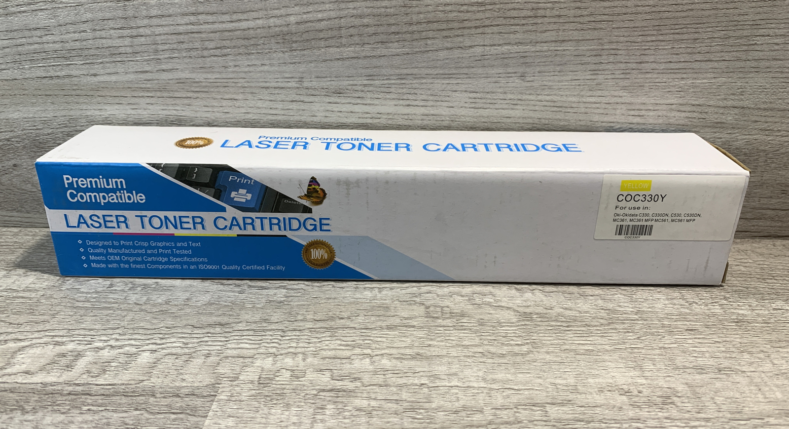 Premium Compatible Okidata 44469701 Yellow Toner Cartridge for C330/C530/MC361