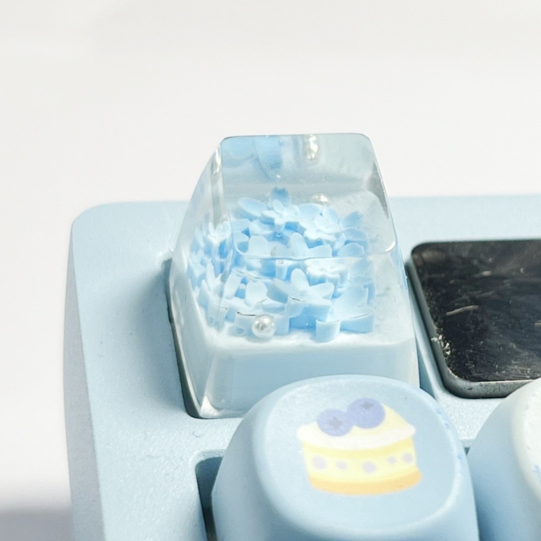 Sakura Artisan Resin Keycap Handmade Custom MX Cherry Mechanical Keyboard