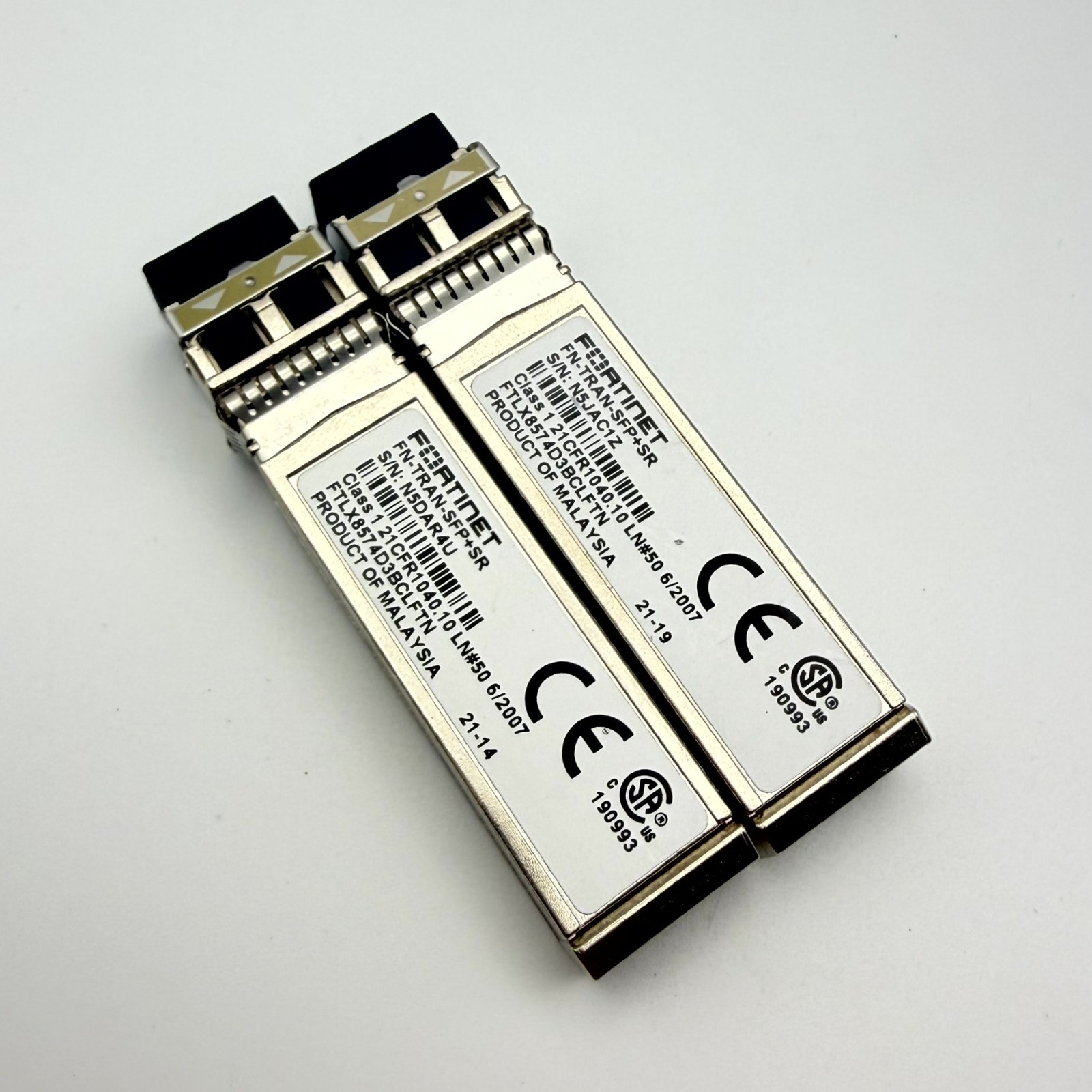 Fortinet FN‑TRAN‑SFP+‑SR 10G Transceiver 850nm MMF LC For Firewall Switch