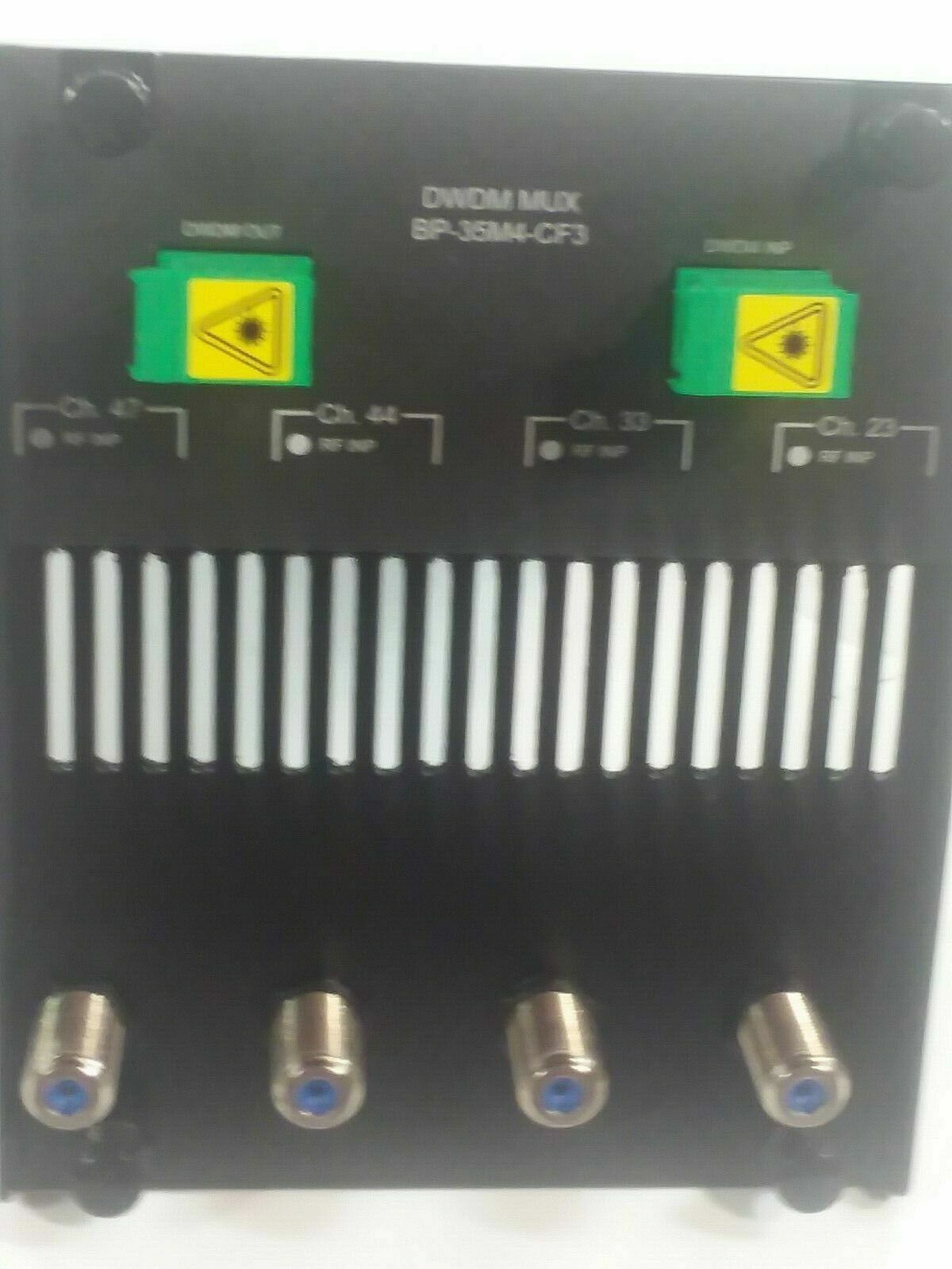 Arris CH3000  Series Optical DWDM Mux Back Plate. Part #BP-35M4-CF3-1-003-AS