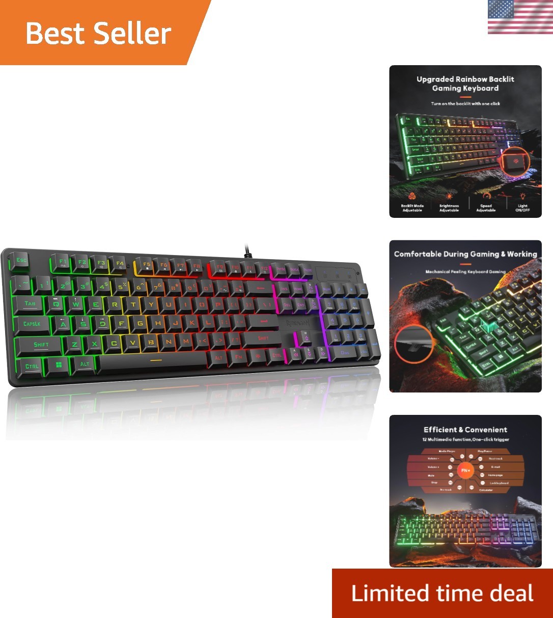 Upgrade Your Gaming Setup with K521 104 Keys Backlit Mechanical Keyboard br 