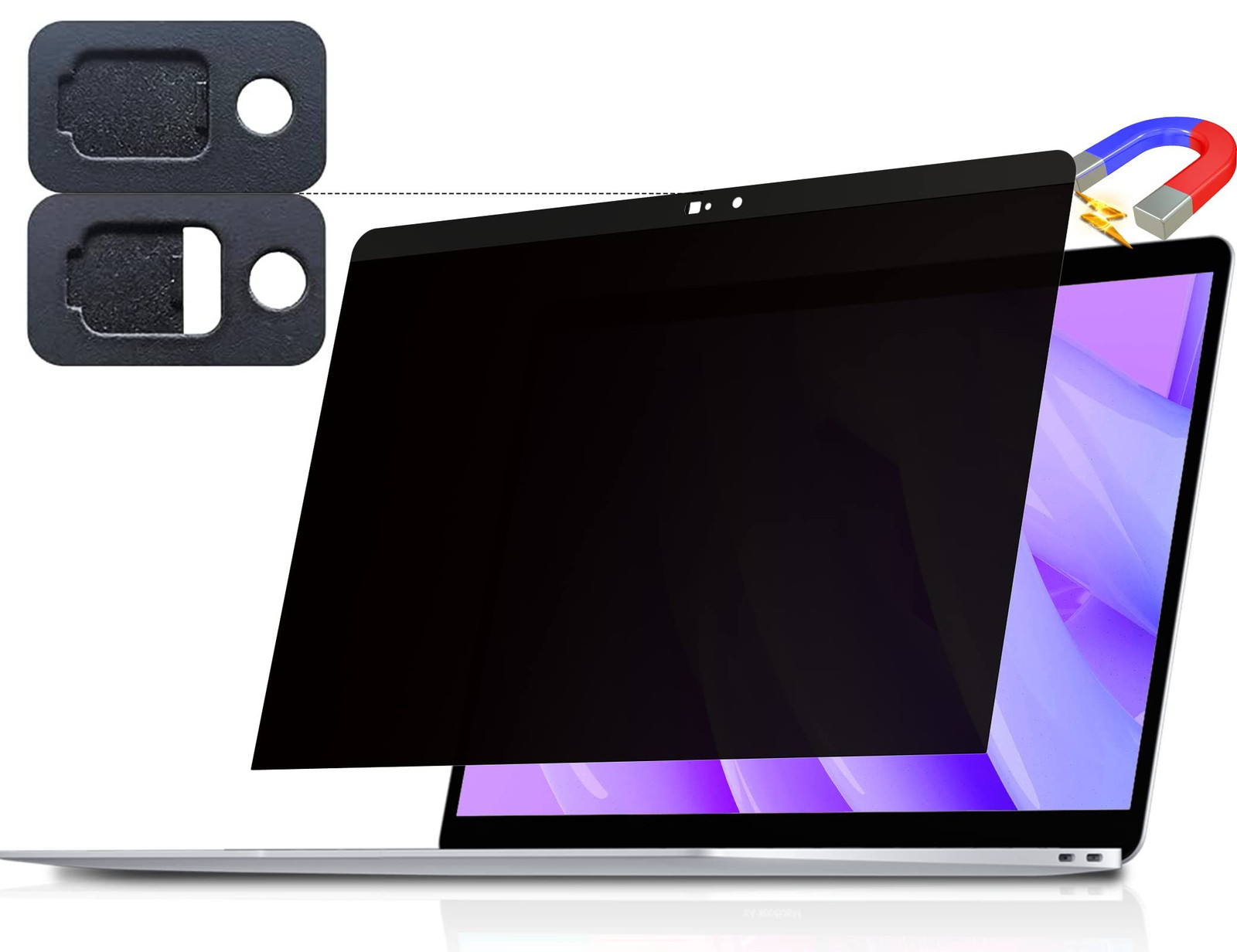 Peslv Magnetic Privacy Screen for Macbook MacBook 12 Inch(2012-2017), black 