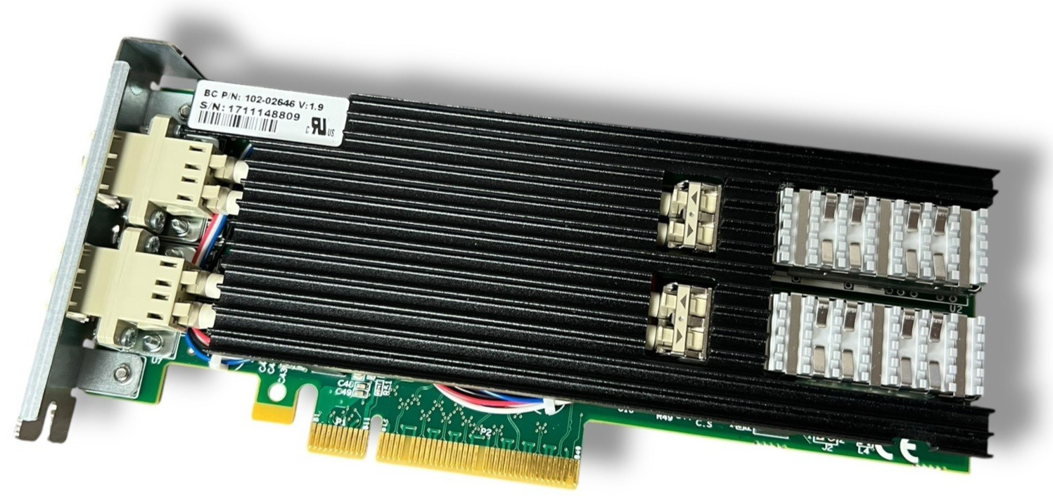 SILICOM DUAL PORT 10GB FIBER NETWORK ADAPTER - TESTED