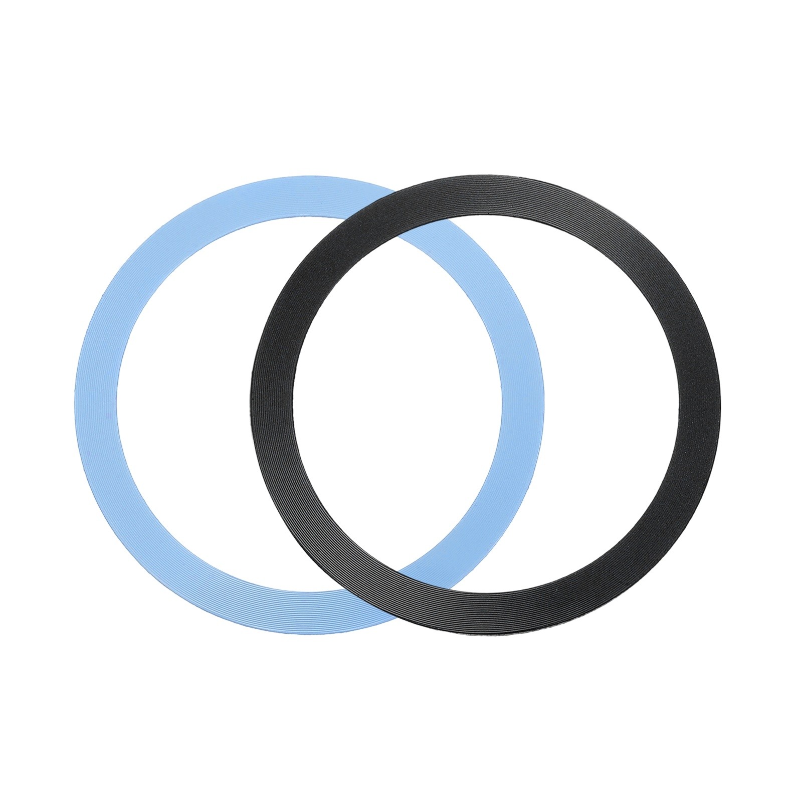 2Pcs Adapter Ring, Wireless Charger Conversion Kit, Black, Sky Blue