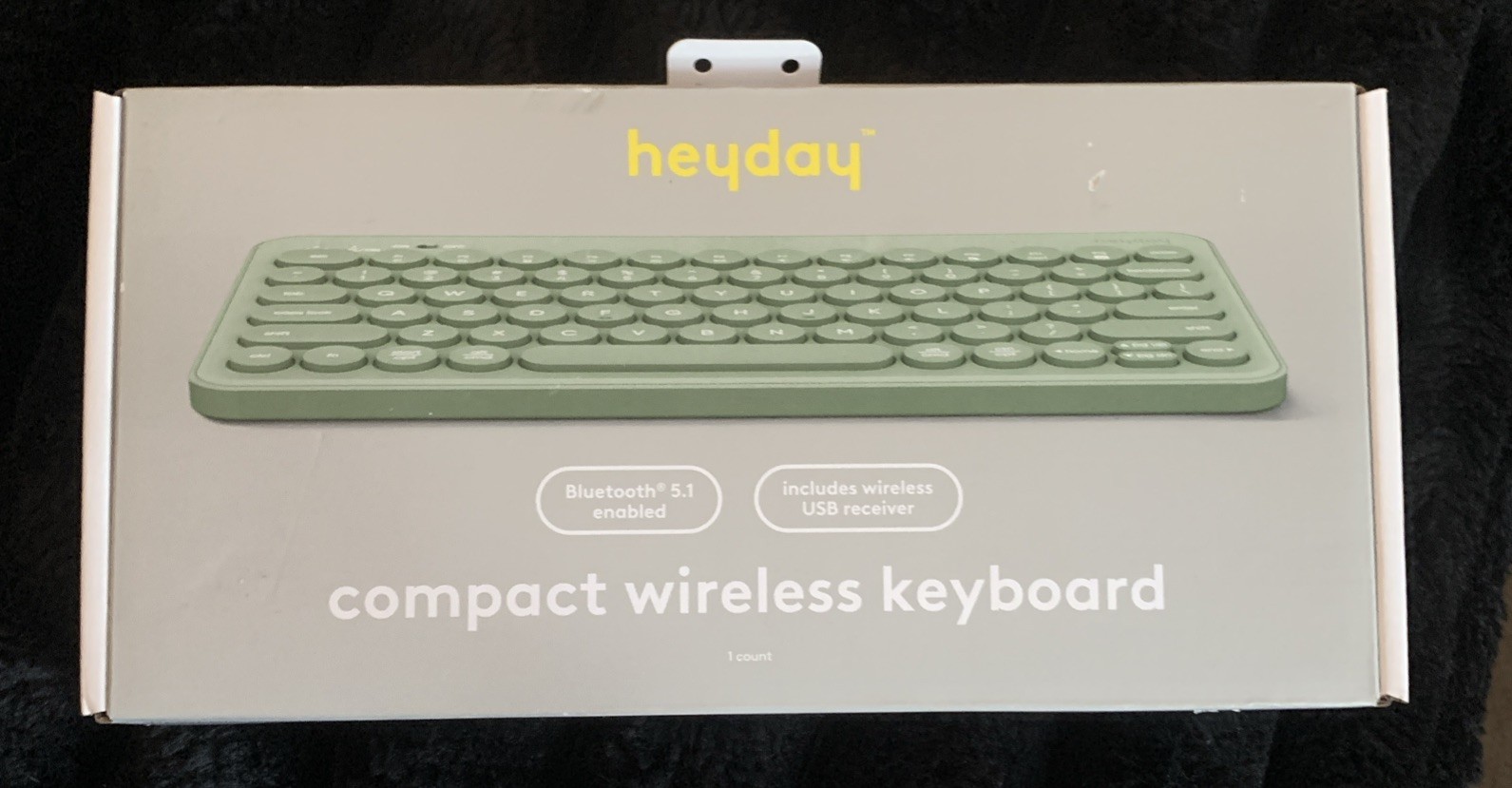 HeyDay Compact Wireless Keyboard - Jade (Bluetooth & USB Wireless Receiver) NIB