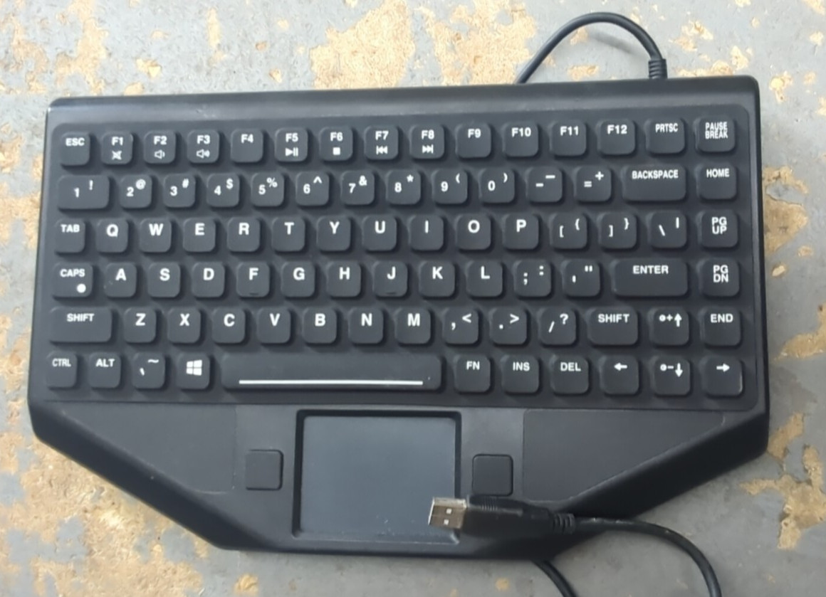 G3 KBA-BLTXR-USNNR-US Rugged Backlit USB Touch Pad Keyboard -tested