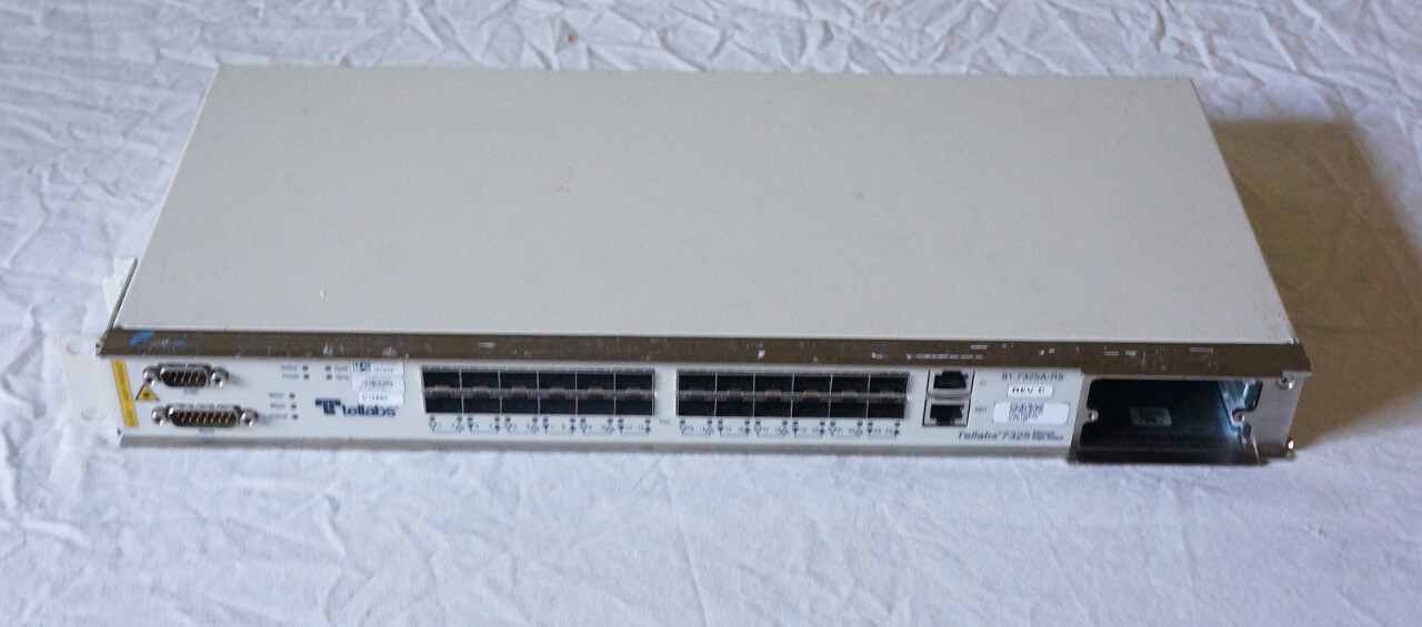 TELLABS 24-PORT ETHERNET EDGE SWITCH 7325 IPML800ERB 81.7325A-R5 REV C