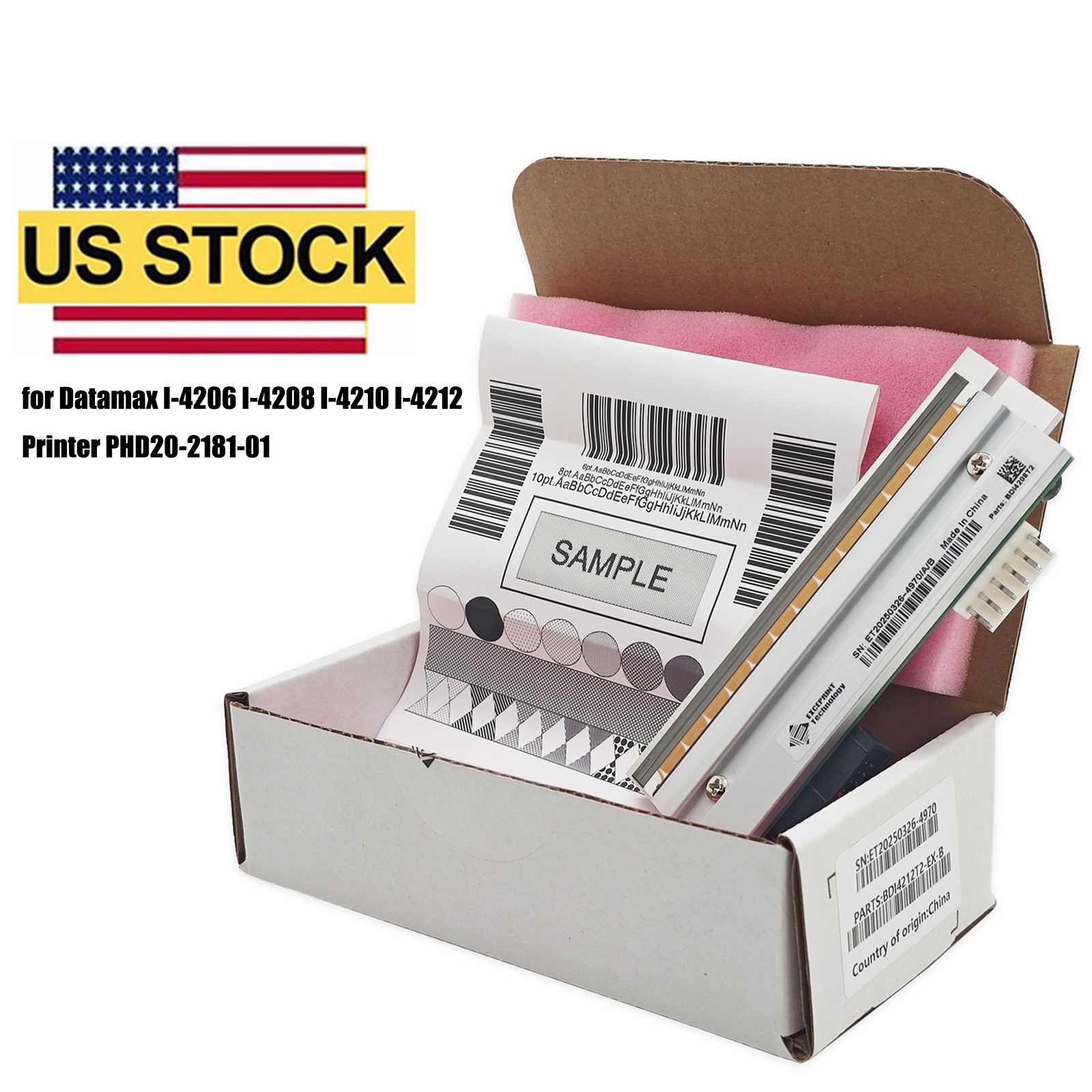 PHD20-2278-01 For Datamax I-4212E Mark II Printer Printhead 203dpi New
