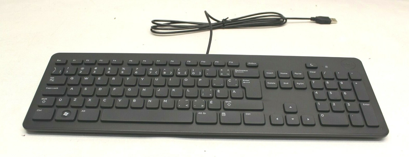 10 PACK Dell FRENCH Canadian Multilingual Black USB Slim Keyboard YWF0F KB113P