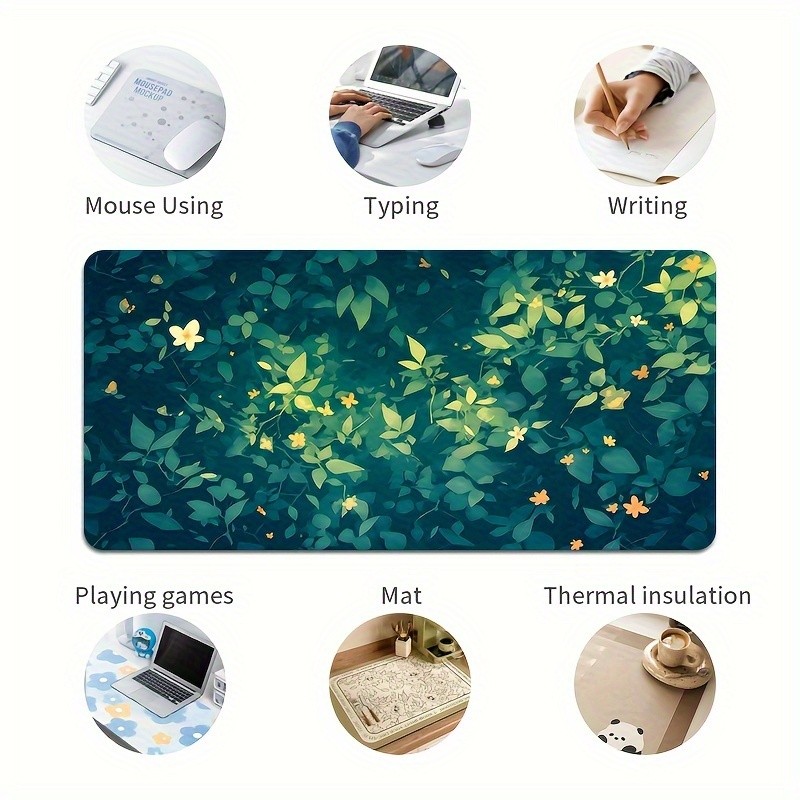 1pc, Mouse Pad, Keyboard Mat, Non-Slip Mouse Pad Suitable for Home And Office,