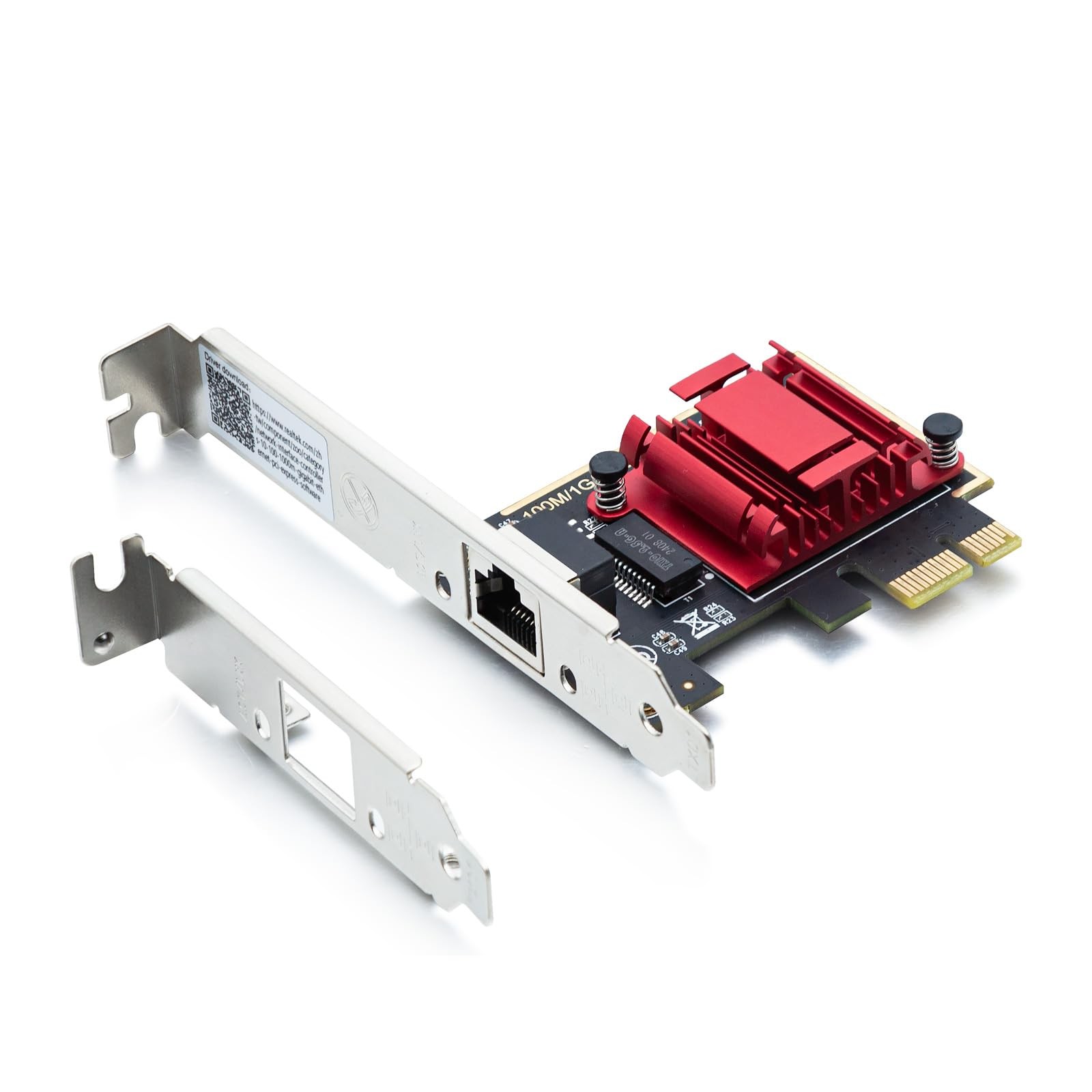 2.5G NIC PCIe Network Adapter 2500/1000/100Mbps PCIe Gigabit Ethernet Card, S...