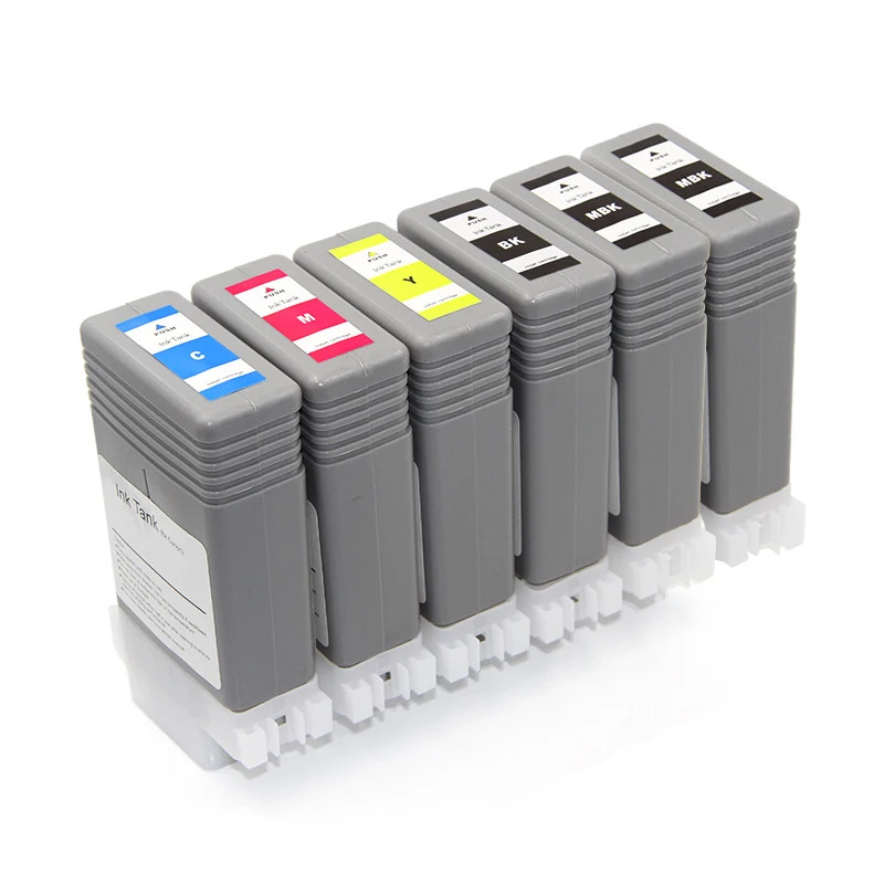 PFI 107 Compatible Ink Cartridge 6 Pcs for Canon IPF 770 670 680 685 770 Printer
