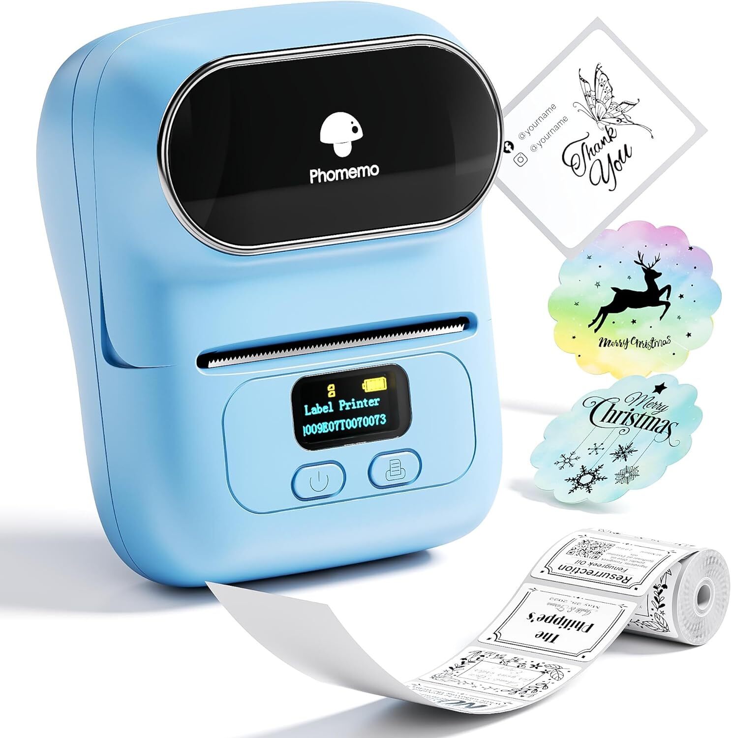 Phomemo M110 Portable Mini Thermal Label Maker Bluetooth Mobile Printer Wireless