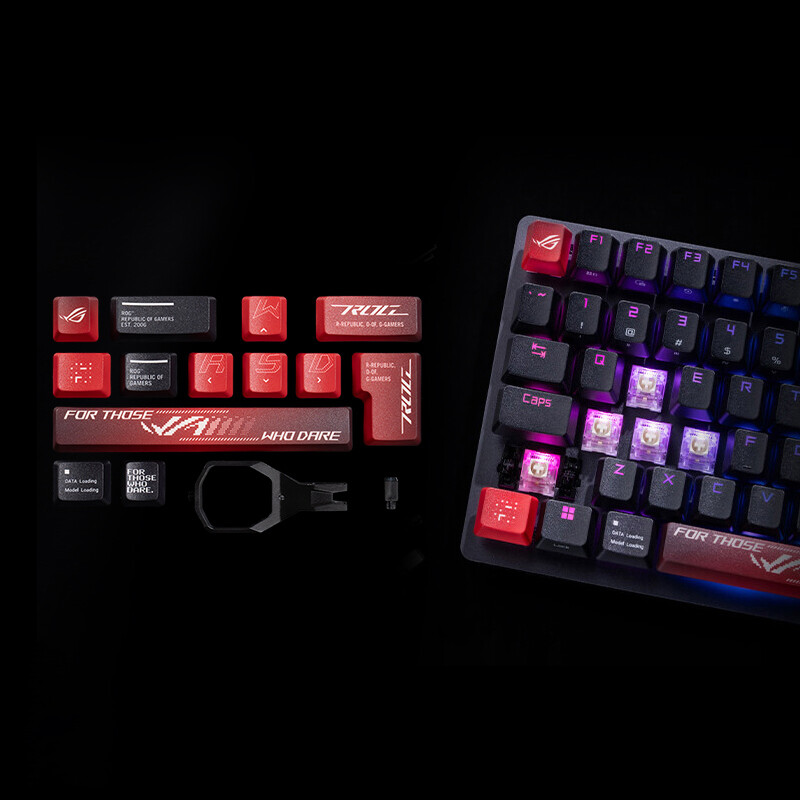 NEW ROG PBT 5 Face Dye-Sub Keycaps 13-Key
