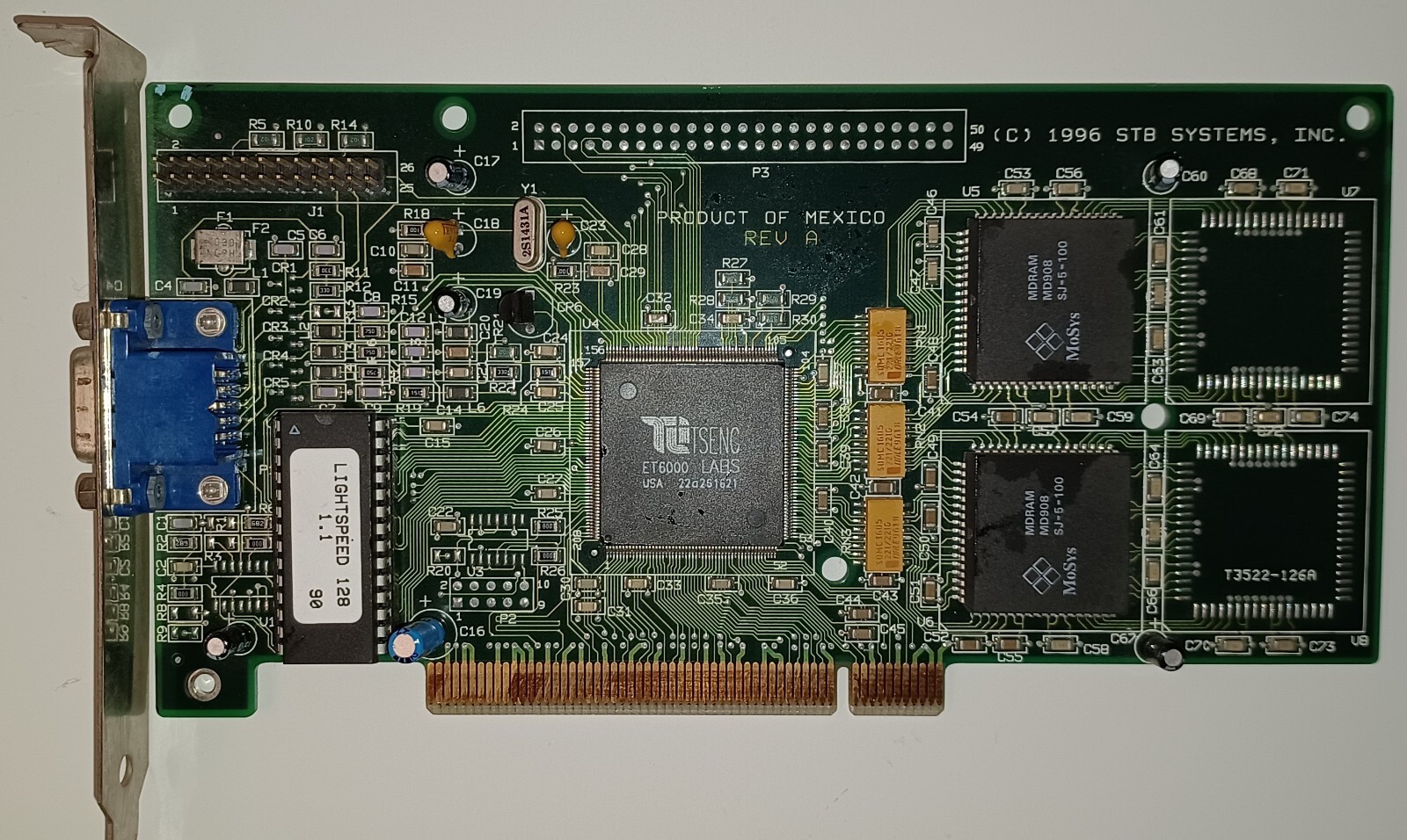 1996 STB SYSTEMS INC LIGHTSPEED 128 1.1 PCI TSENG LABS ET6000 ( 1X0-0401-009)