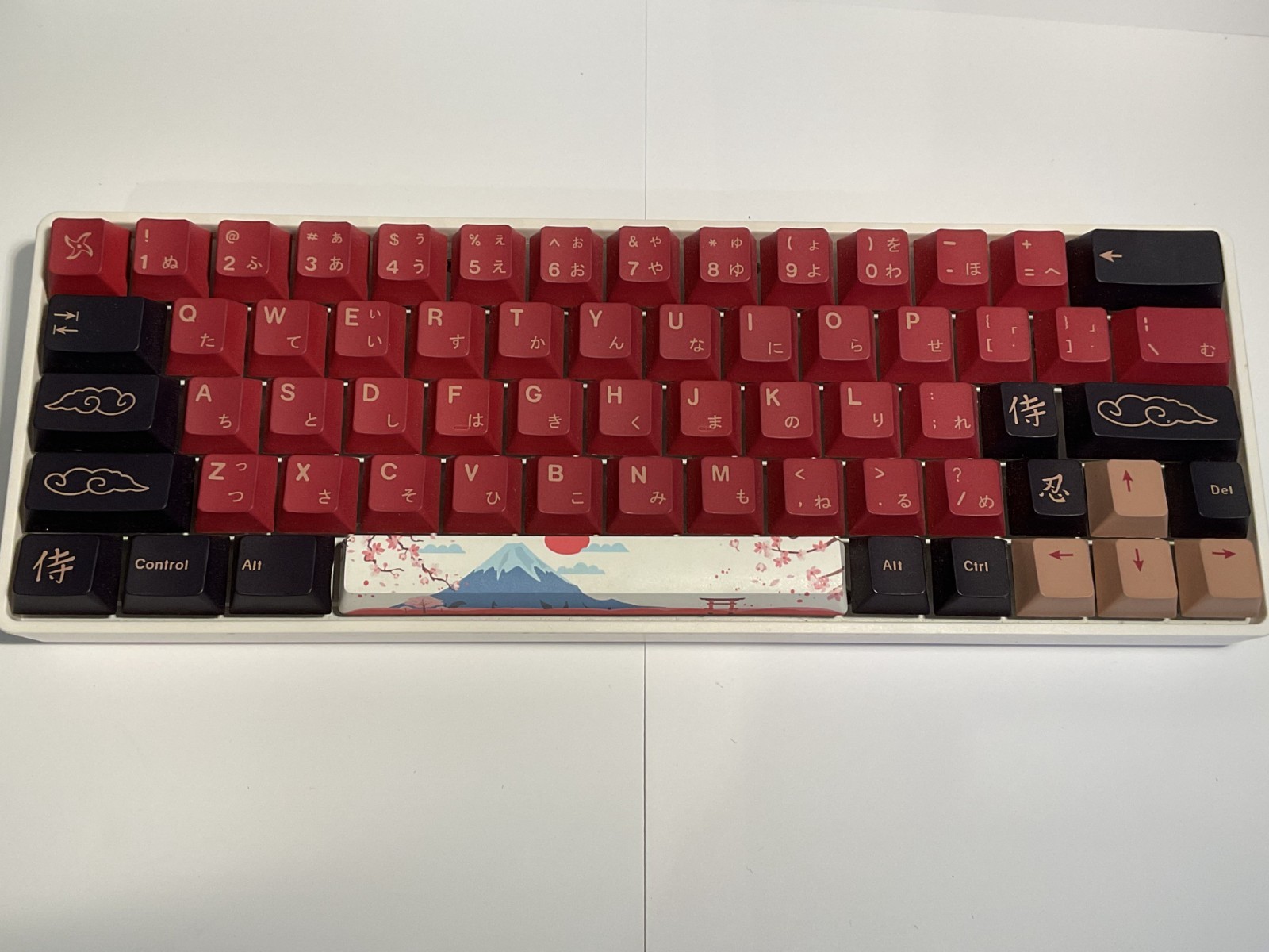 Epomaker EP64 Keyboard White Japanese QWERTY Plastic LED CUSTOM THOCKY 65%