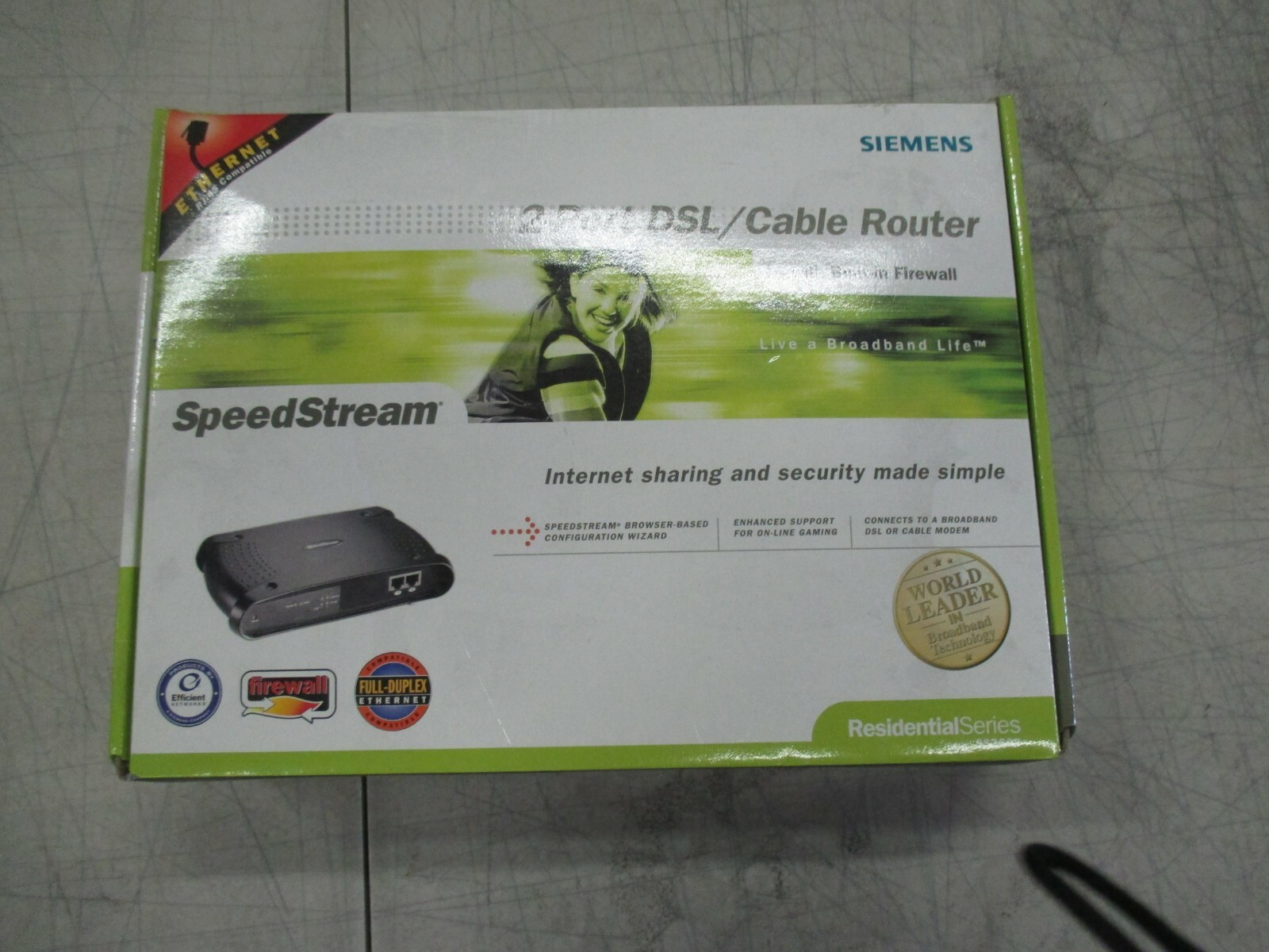  Siemens SpeedStream 2-Port DSL/ Cable Router SS2602 - NEW Brand New
