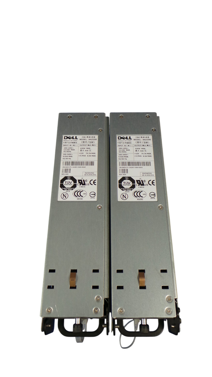 Lot of 2 Dell PowerEdge Server Power Supply Model:AA23290 - 