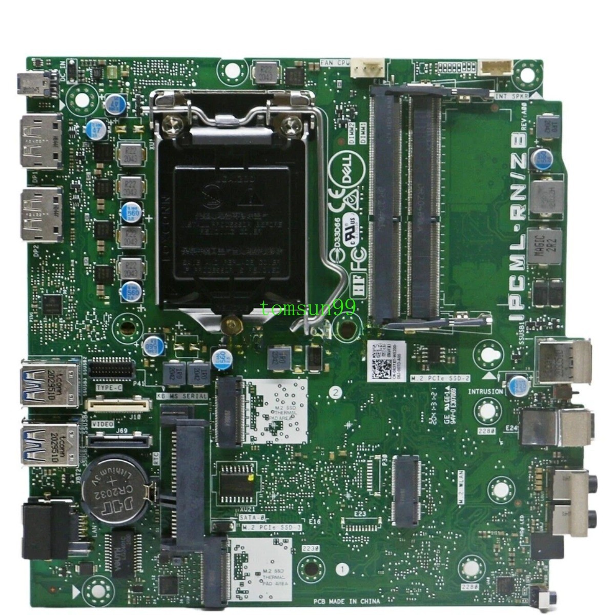 For Dell Optiplex 5080M MFF Motherboard IPCML-RN/ZB 0CKD7T 05842Y 0D9JG3 LGA1200