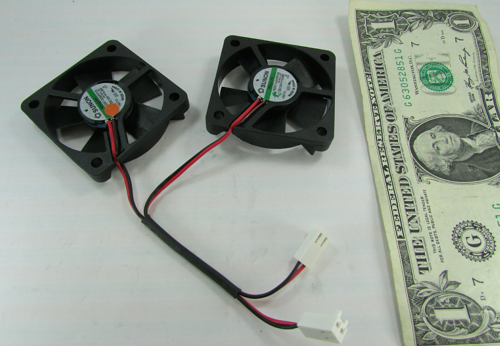 New Sunon 12V 3700 RPM MagLev KDE1205PFV3 Ultra Quiet Fan Set 50MM x 10MM 2-Pin 