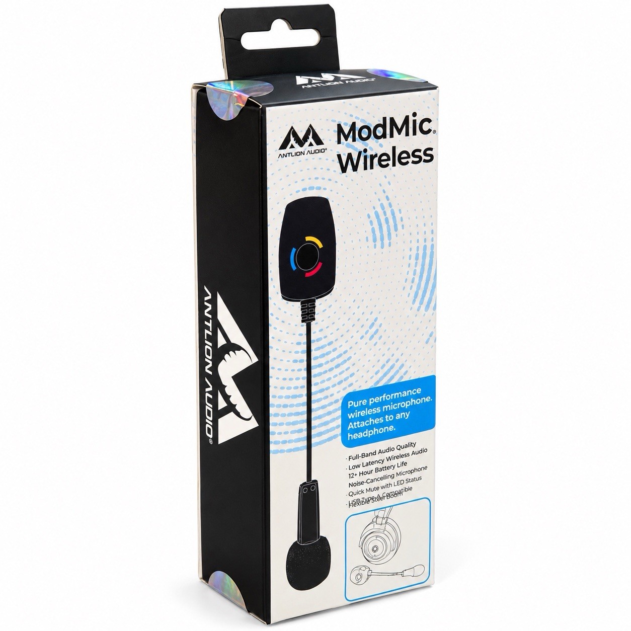 Antlion Audio ModMic Wireless Attachable Boom Microphone USB PC Mac Gaming