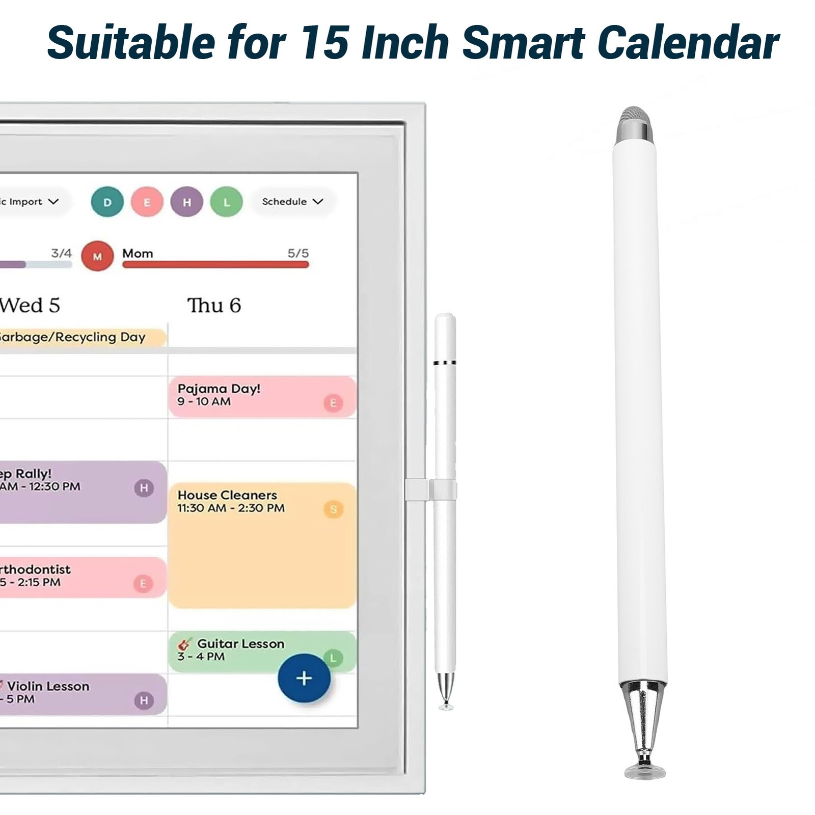 Stylus For Skylight 15 Inch Calendar Touch Screen Pen with Mesh and Disc Tip KIT