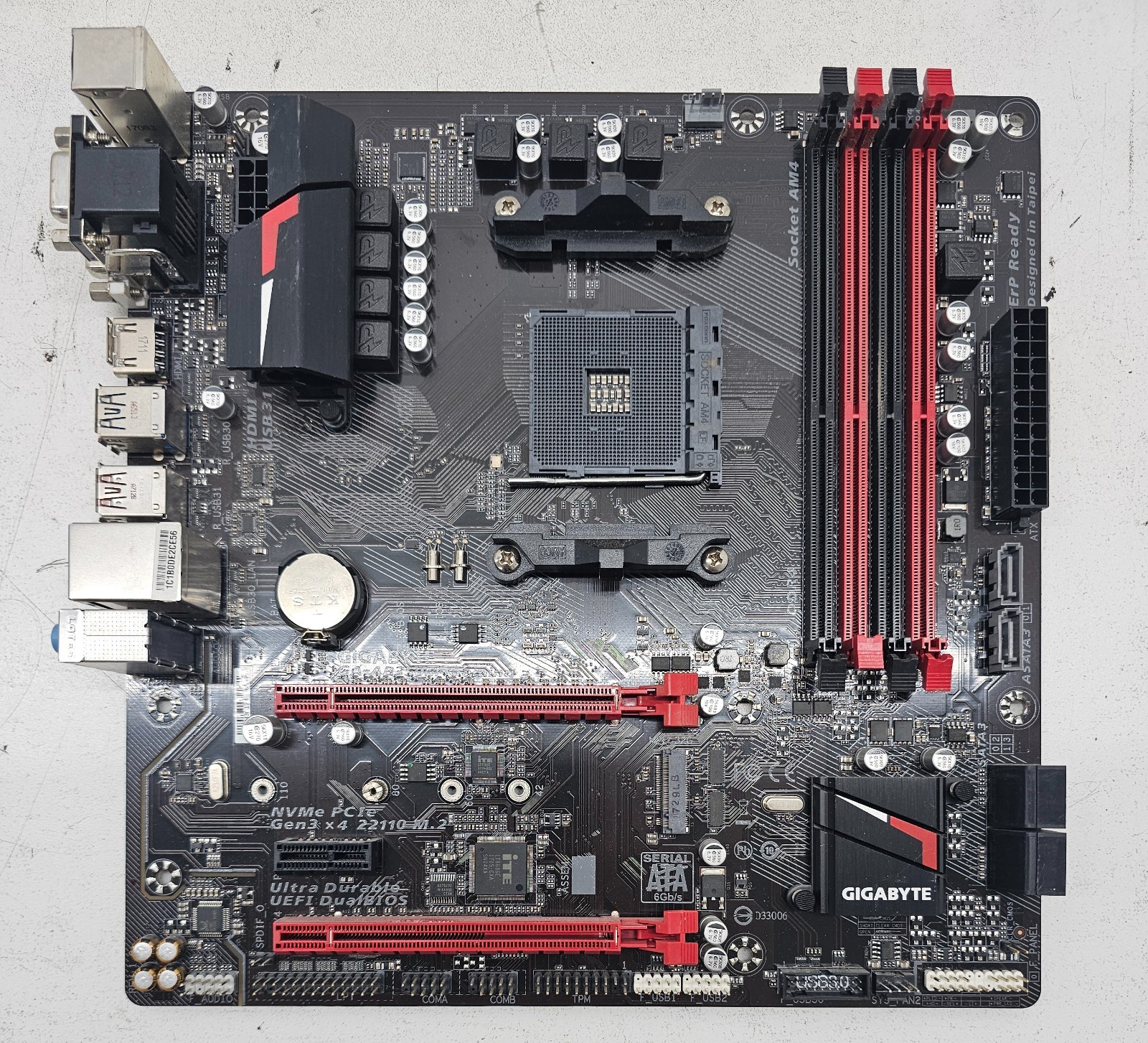 Gigabyte GA-AB350M-Gaming 3 AM4 Micro ATX AMD DDR4 Motherboard (FL)