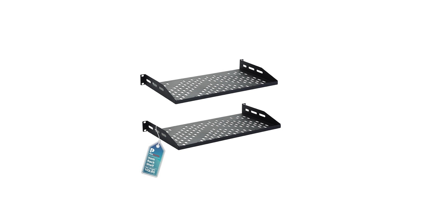 2 Shelves Brand New  Promaster PRMSSVR64 1U Server Rack Shelves 