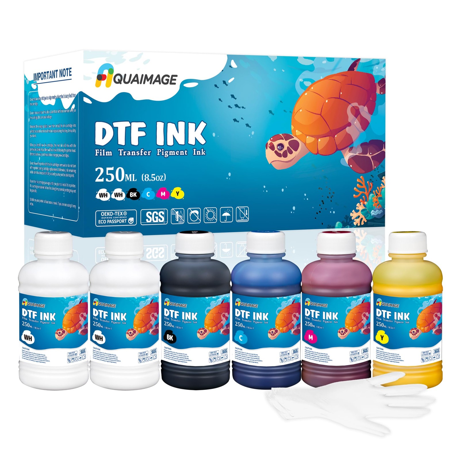 Aquaimage Premium DTF Ink 1500ML For ET-8550, XP-15000 L1800 P400 P800 P600