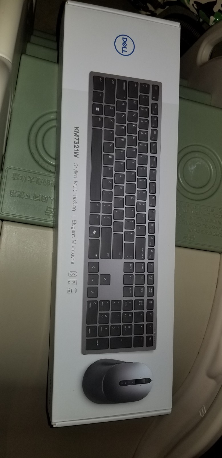 New Dell KM7321W Premier Multi-Device Wireless Keyboard and Mouse