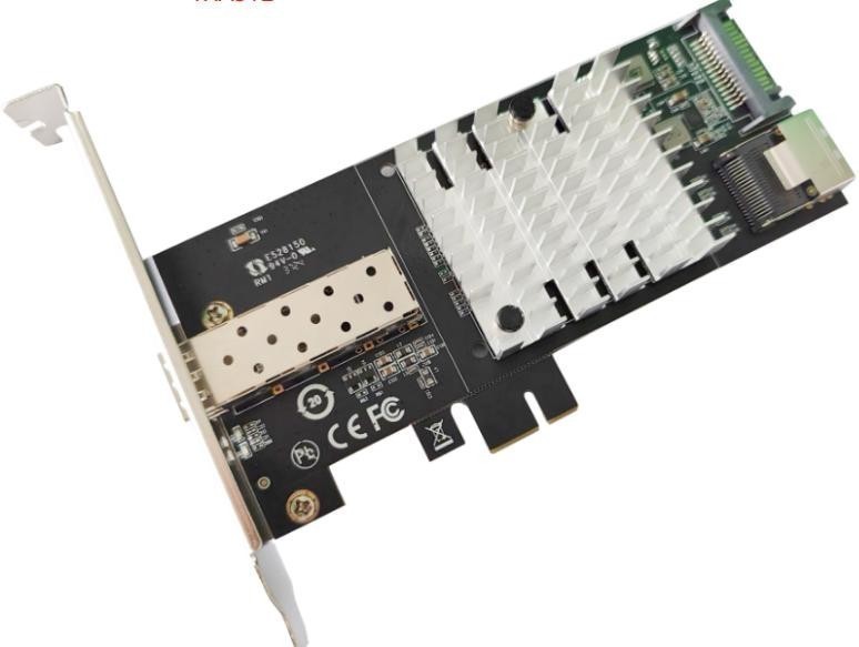 M.2 10G PCIe Ethernet network Card RJ45 Port lan Card with Intel 82599EN Chipset