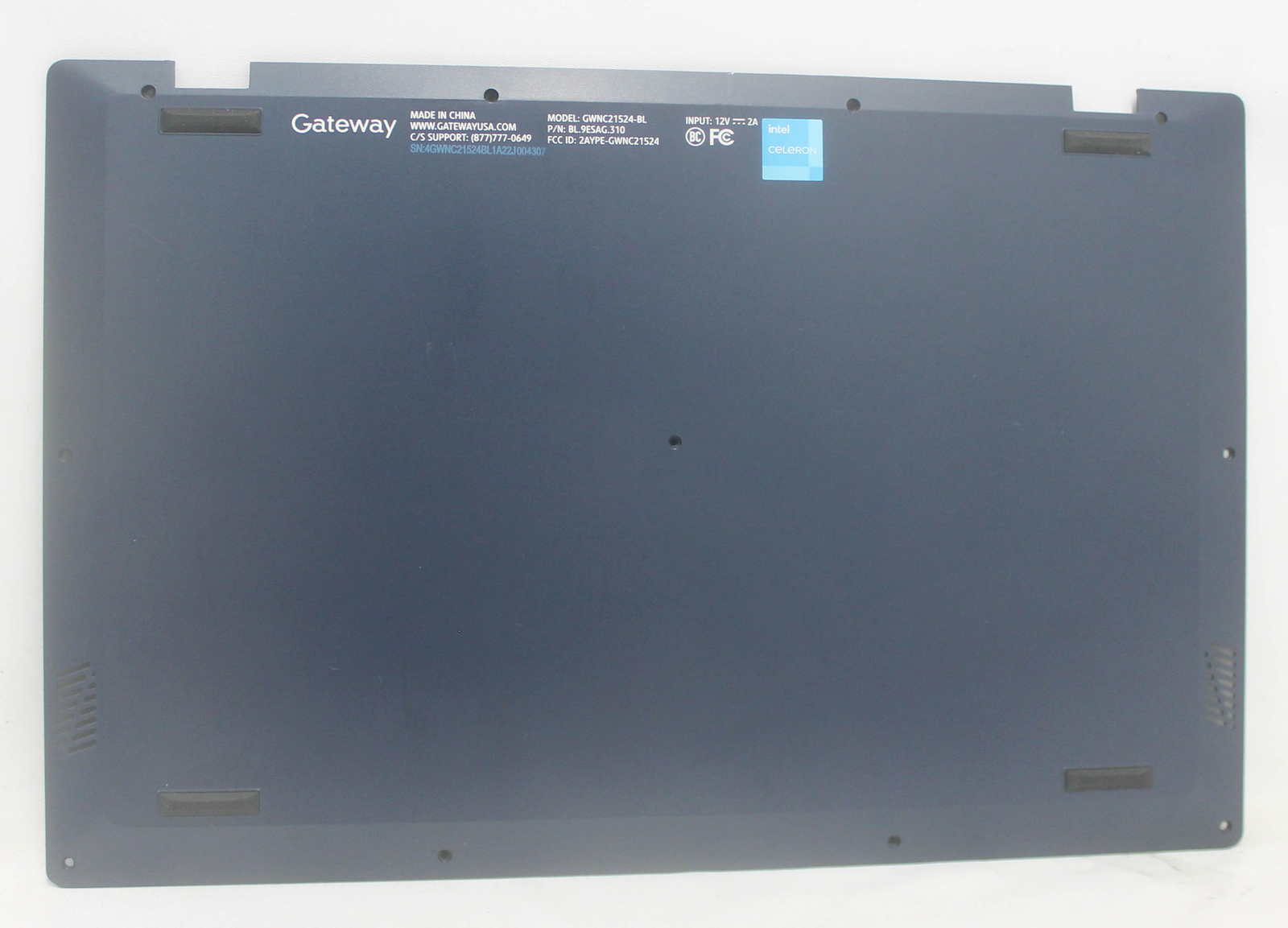 GWNC21524-BL-BASE-B Gateway Bottom Base Cover Blue Gwnc21524-Bl "GRADE B"
