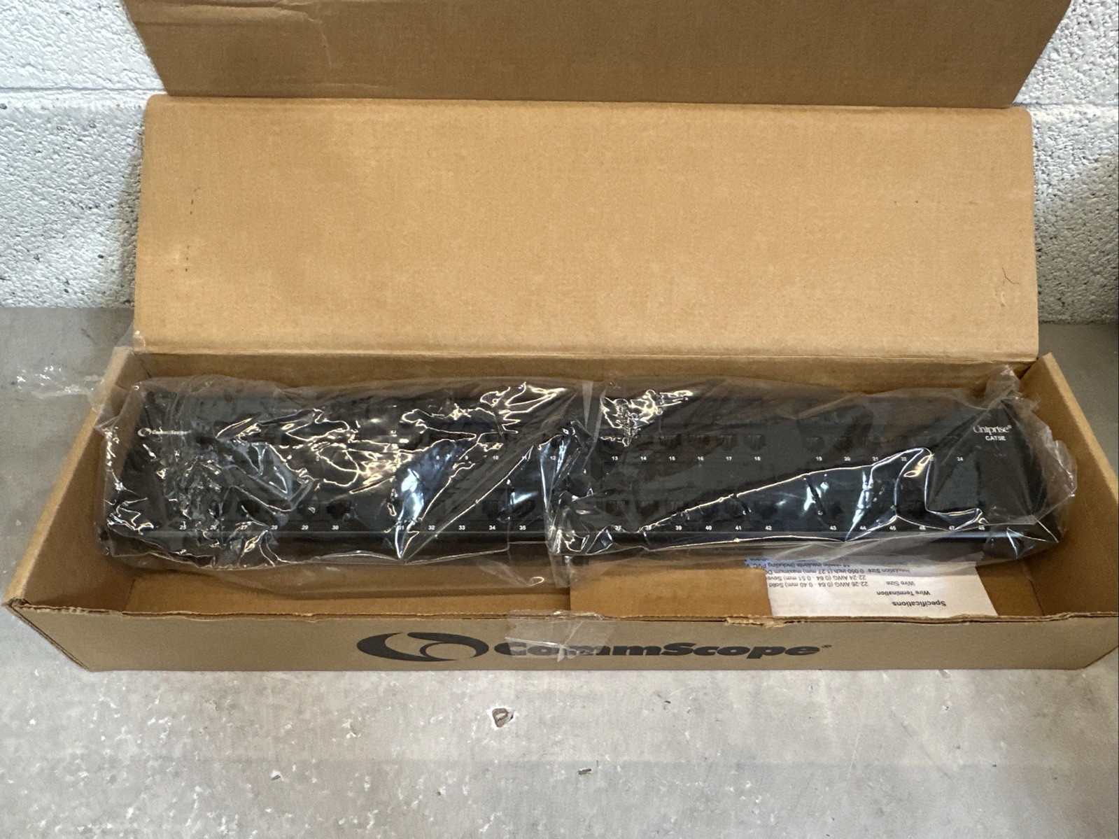 New - CommScope Uniprise UNP510-48P Cat5e 48 Port Patch Panel