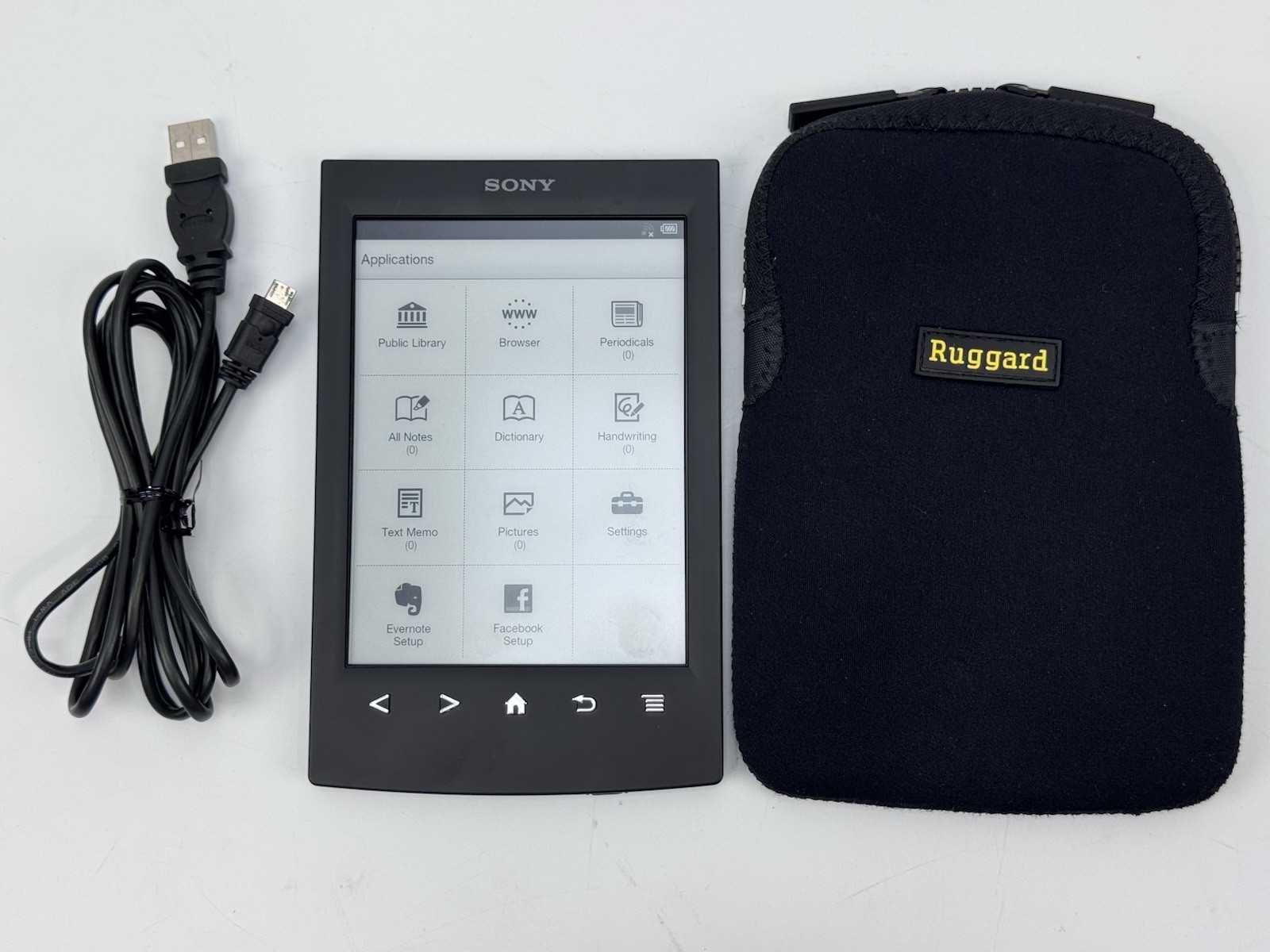 Sony PRS-T2 Digital eBook Reader Tablet - Black - Tested