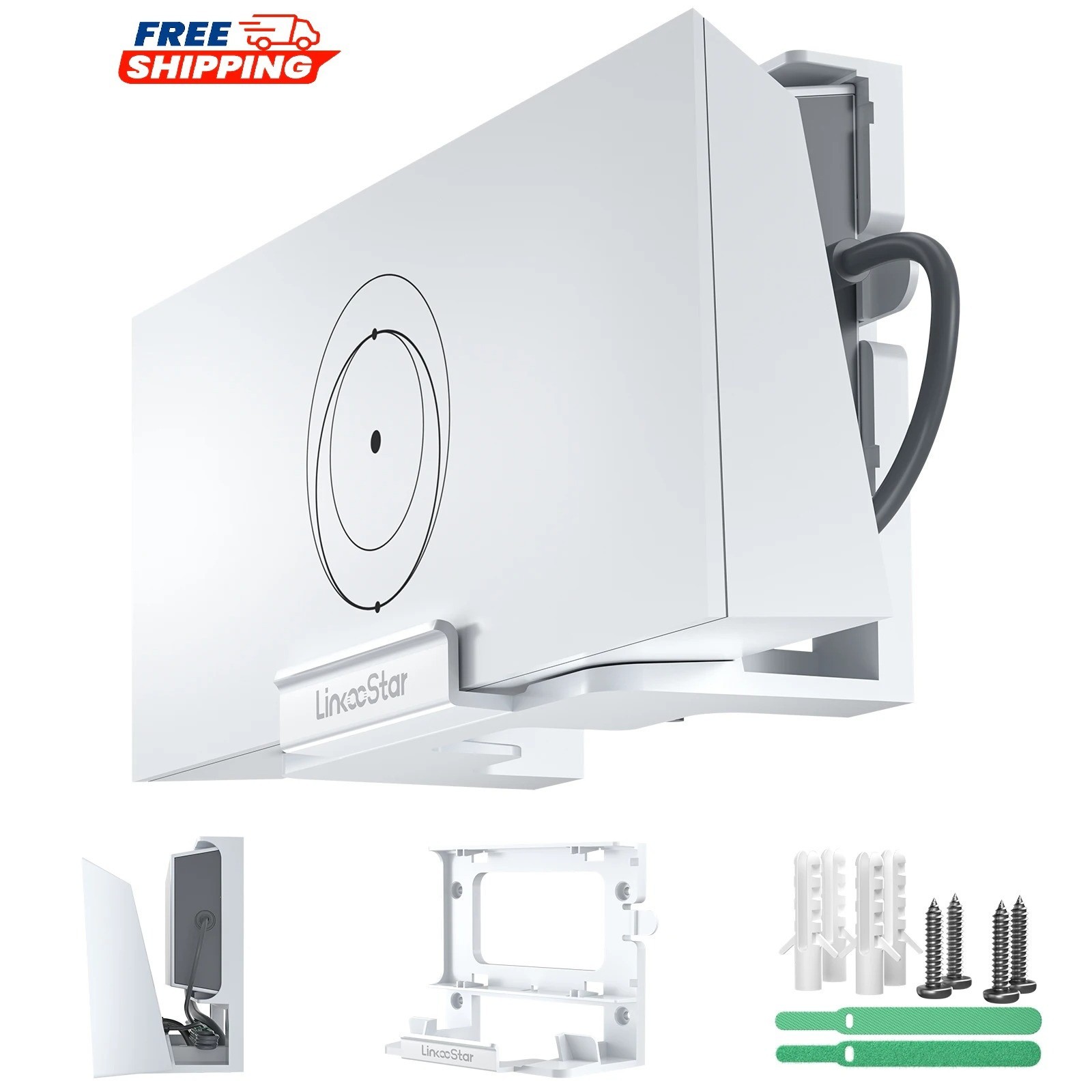Linkoostar Starlink Gen 3 Router Wall Mount, All-in-One Mounting Bracket Holder