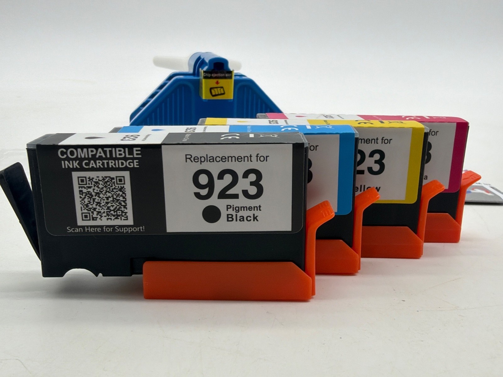 Paeolos 923 Compatible Ink Cartridges CMYK Set With Chip Reset Tool