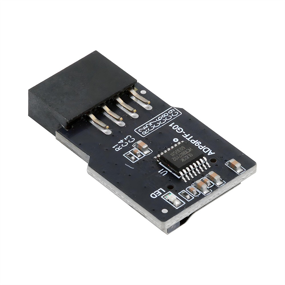 CY Mainboard Header USB 2.0 9Pin 10Pin Male to Micro-SD TF Card Slot Adapter DOM