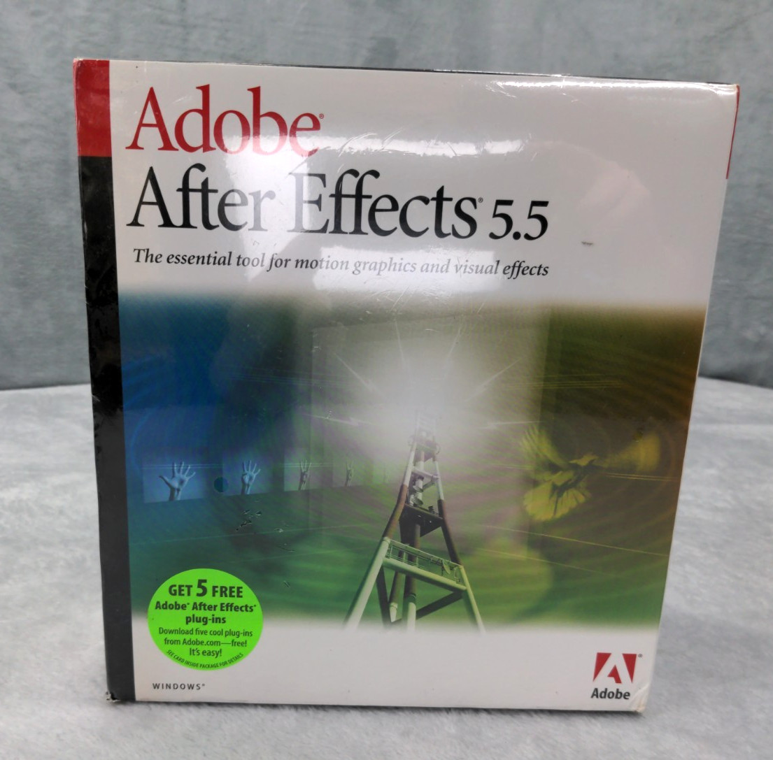 VTG Adobe After Effects 5.5 For WINDOWS | NEW & SEALED Rare Collectors