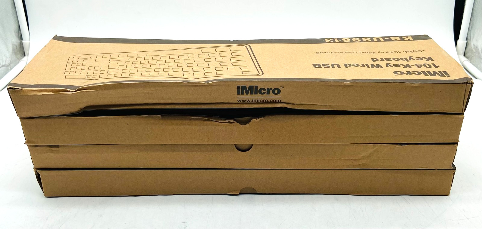 LOT OF 4 NEW IMICRO KB-US9813 104-KEY WIREDS USB KEYBOARDS